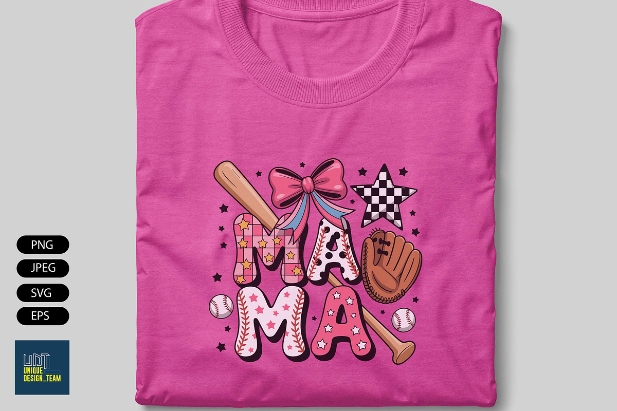 Baseball Mama Coquette Png, a Sport Illustration by Unique Design Team (Photo 2 of 7)