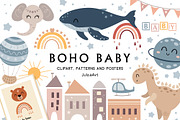 Kids Bundle Cliparts & Patterns, an Illustration by JulzaArt (Thumbnail 9 of 16)