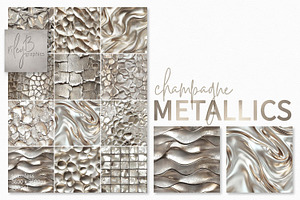 Champagne Metallics, a Decorative Illustration by rileyBgraphics
