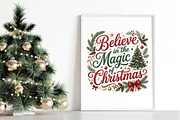 Believe in the Magic of Christmas PN, a Seasonal Illustration by DreamPrint404 (Thumbnail 5 of 6)