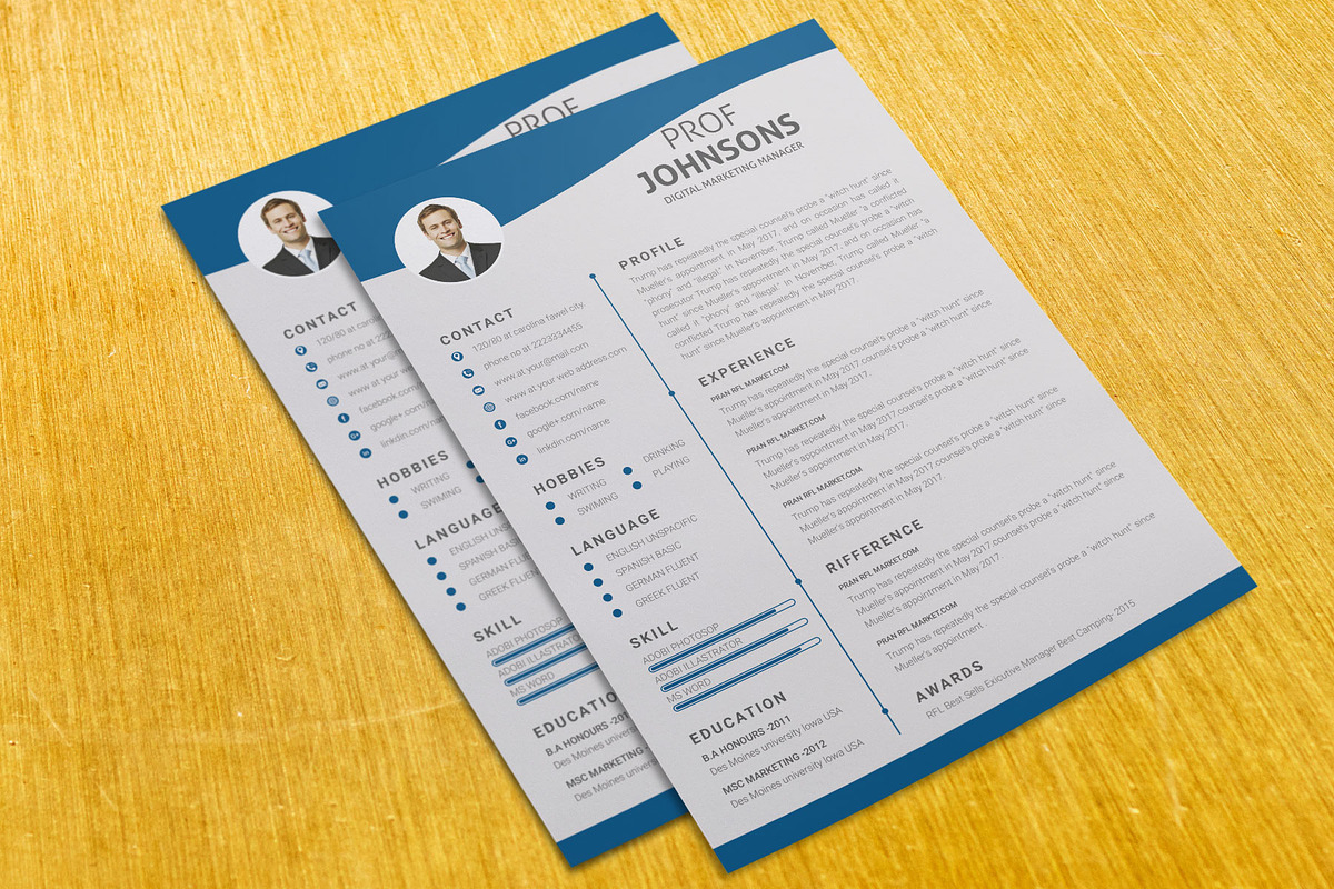Resume Template and Cover Letter, a Resume Template by designvillage (Photo 12 of 13)