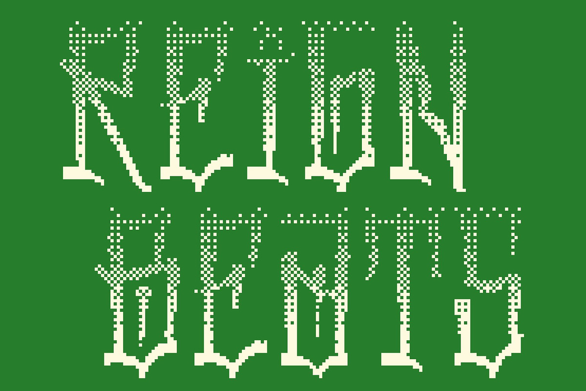 CS Densmore Halfpixel, a Sans Serif Font by Craft Supply Co. (Photo 3 of 8)