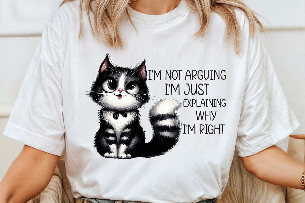 Funny Cat Sarcastic Sassy PNG, an Illustration by SinaCreation (Photo 8 of 20)
