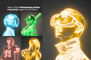 Neon Glow Photoshop Action, an Action Add-On by MRI STUDIO (Thumbnail 1 of 12)