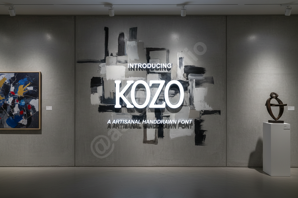 Kozo | Modern Elegant Serif Typeface, a Font by Astuti Studio (Photo 1 of 16)