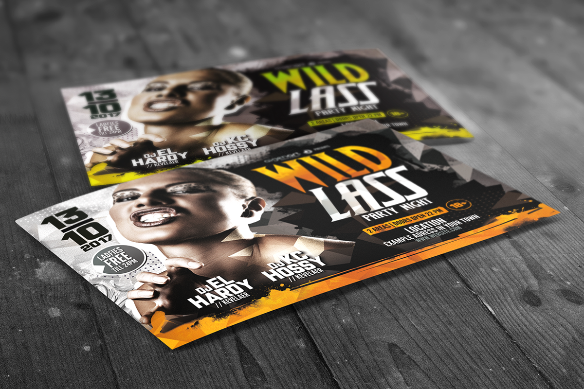 Wild Lass Party Night, a Flyer Template by aigenart (Photo 4 of 10)