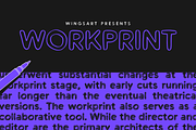 Workprint – A Hand-drawn Sans Serif, a Sans Serif Font by Wingsart Studio (Thumbnail 12 of 12)