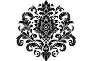 Baroque Black Floral Ornament Set, an Object Graphic by Designer_Momina (Thumbnail 7 of 13)