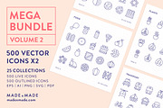 4x Mega Bundle (25% off) Line Icons, an Outline Icon by Made by Made (Thumbnail 3 of 25)