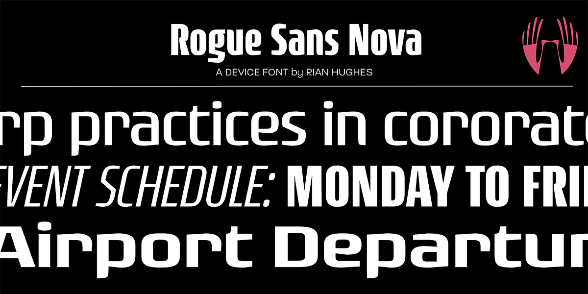 Rogue Sans Nova, a Sans Serif Font by Device (Photo 5 of 5)