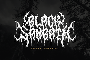 Rusuck Death Metal Font