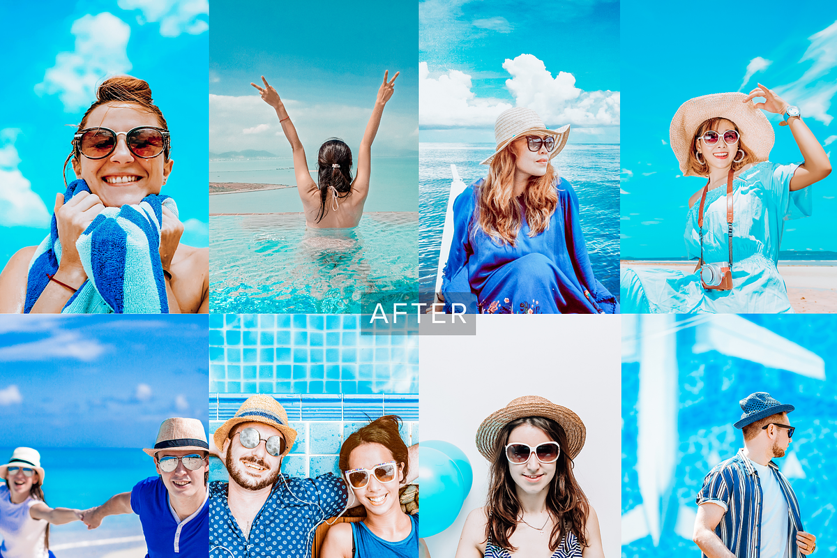 16 Blue Vacation Lightroom Presets, a Preset Add-On by RamsaGraphi (Photo 3 of 10)