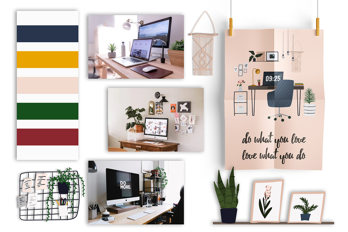 Home Office (stay home), a Decorative Illustration by helgascandinavus (Photo 2 of 8)