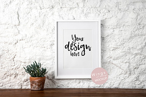 30x40 Picture Frame Mockup PSD/JPEG