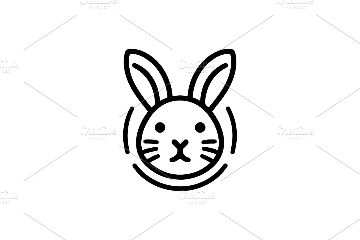 Set of Rabbit line art logo design, a Branding & Logo Template by Vectorium Studio (Photo 6 of 6)