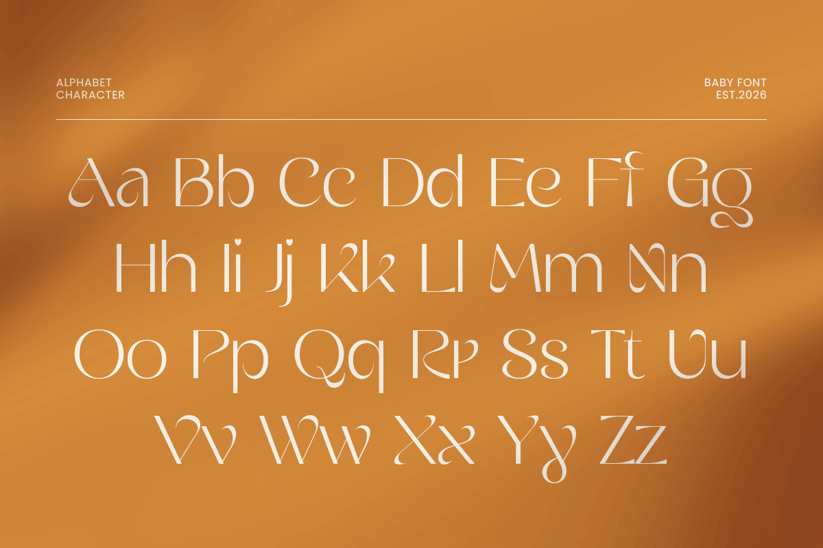 Baby - Luxury Premium Font, a Serif Font by Sensatype (Photo 11 of 12)