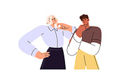 Group of thoughtful people thinking, a Person Illustration by PaperTrident (Thumbnail 7 of 7)
