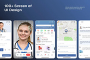 Healthcare Mobile App UI Kit, an UI Kit Template by Creative Perspective (Thumbnail 3 of 8)