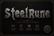 SteelRune – Gothic Display Font, a Slab Serif Font by Wow Magic (Thumbnail 4 of 4)