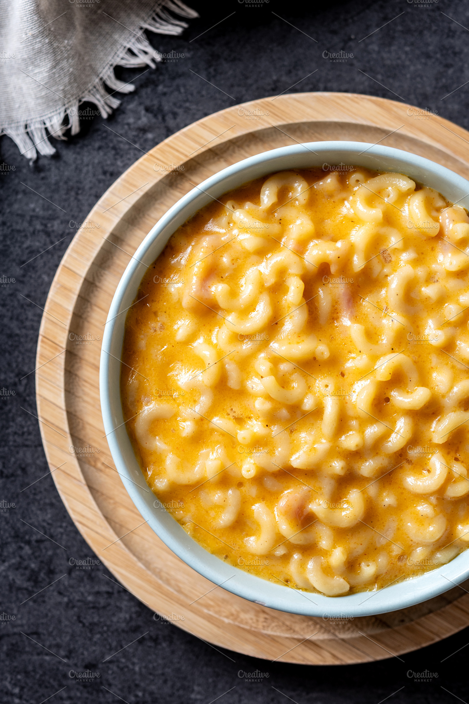 Creamy mac and cheese in a bowl, a Food & Drink Photo by etorres69