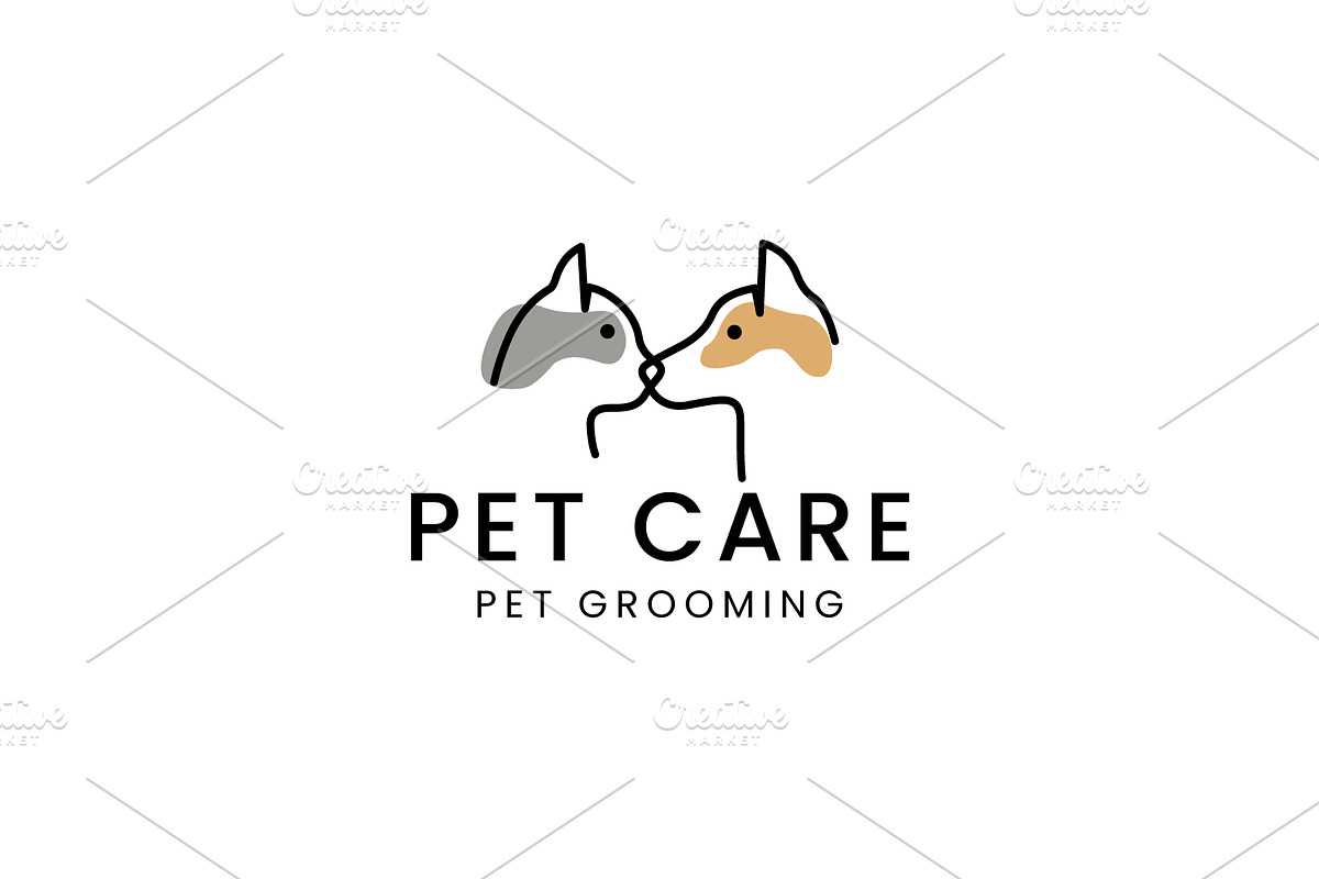Pet care logo icon illustration, a Branding & Logo Template by Dyn Studio