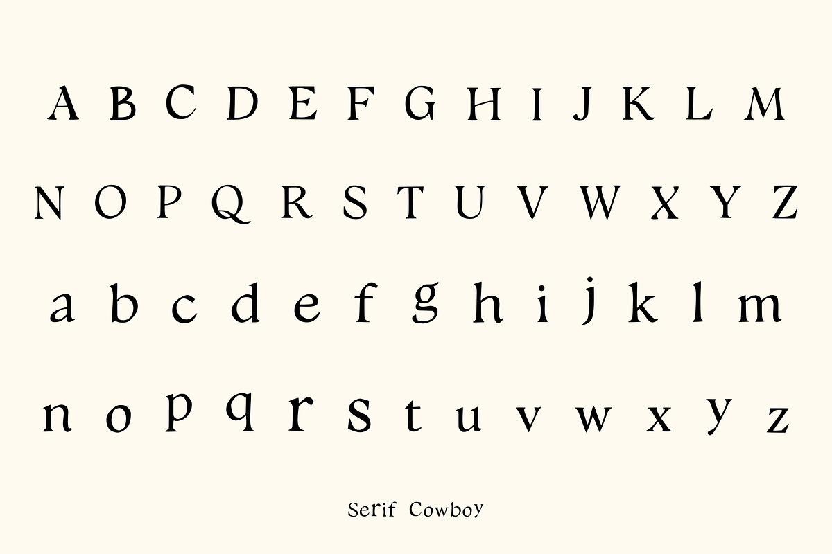 Serif Cowboy – Rustic Elegance, a Sans Serif Font by adenpinkstore (Photo 2 of 8)
