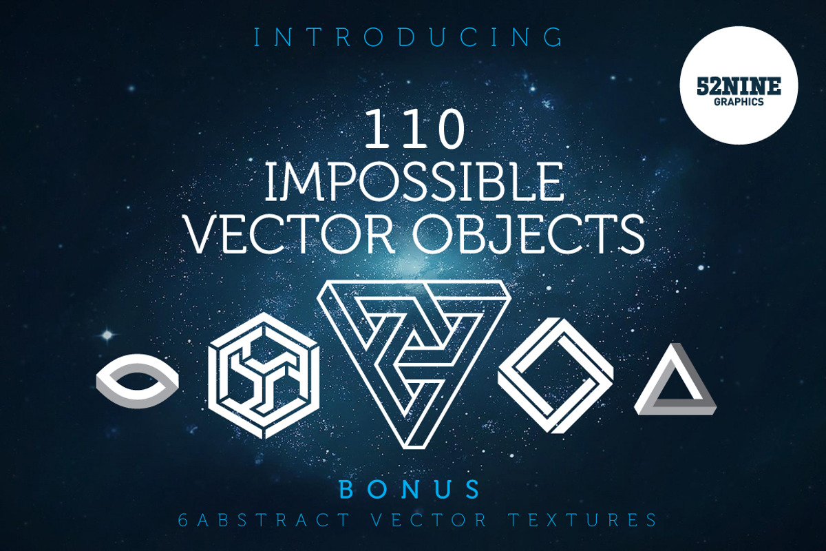 Impossible Vector Objects + Bonus!, an Object Graphic by 52NINE GRAPHICS (Photo 1 of 6)