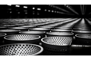 factory dot industrial background ai, an Industrial Photo by pikepicture