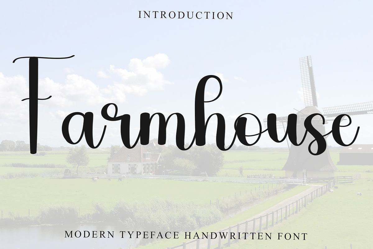 Farmhouse, a Handwritten Font by FreshTypeINK (Photo 1 of 8)