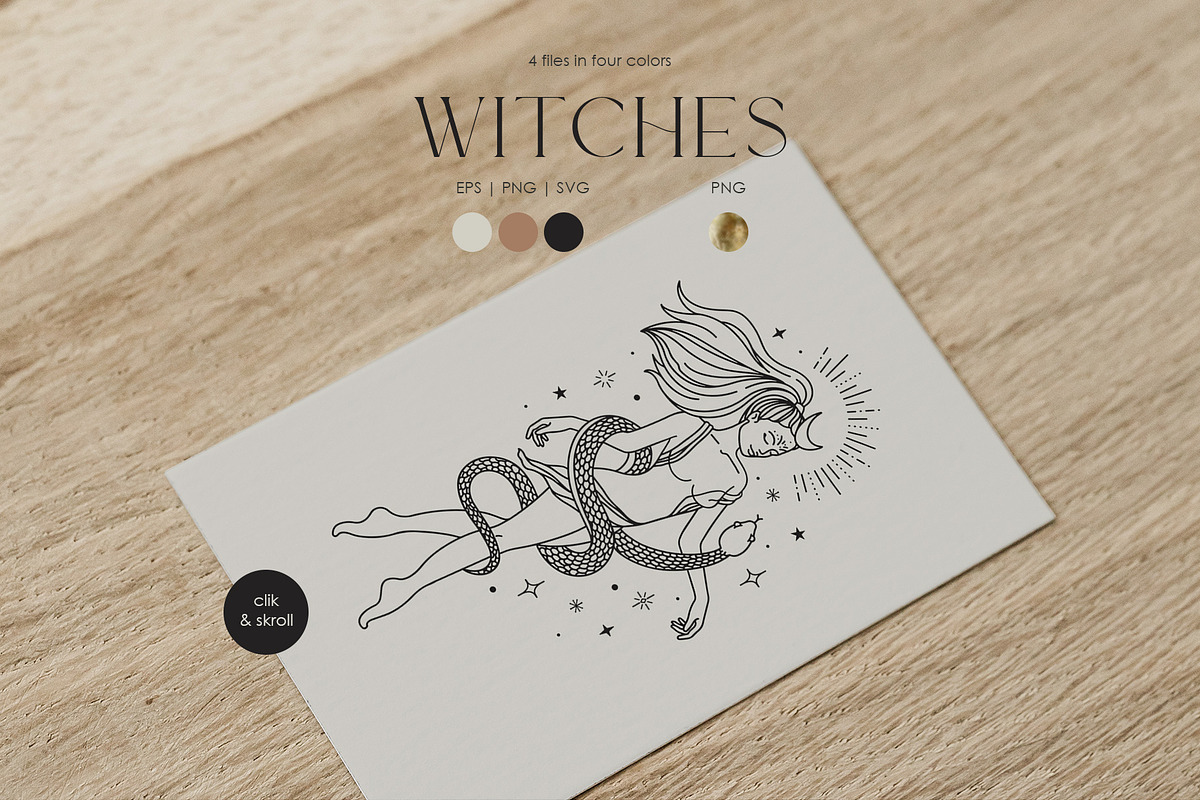 Mystic. Vector Set, a Texture Illustration by PatrushevaYana (Photo 6 of 12)