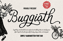 Buggiath – Handwritten Font Duo