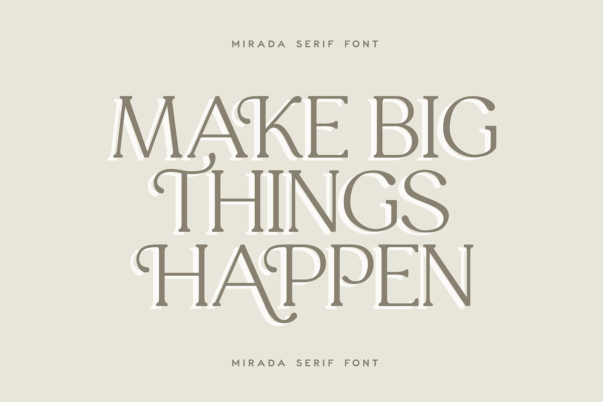 Mirada Serif, a Serif Font by Rachel Kick (Photo 8 of 12)