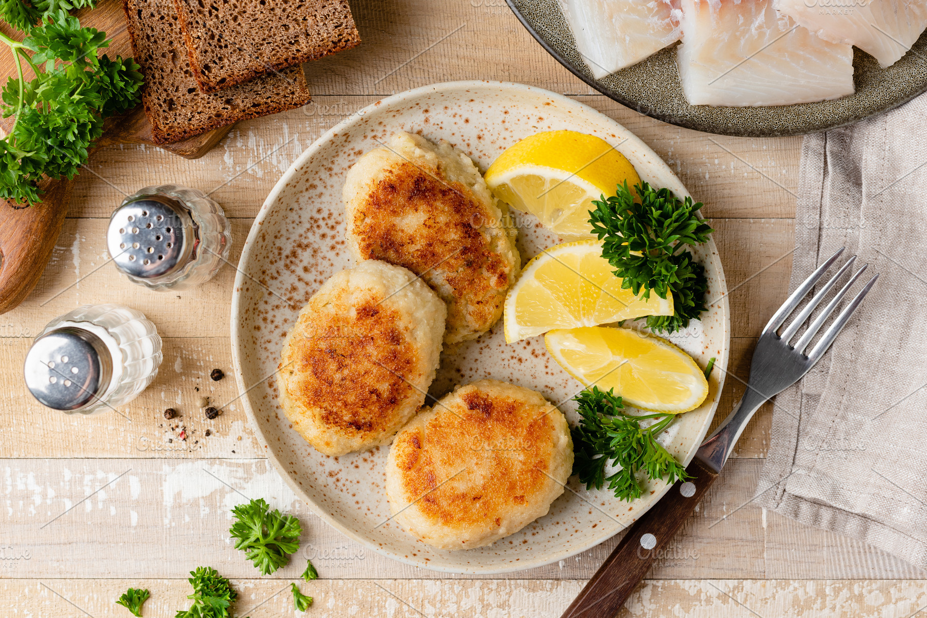 Fish cakes, patties or cutlets, a Food & Drink Photo by The baking man