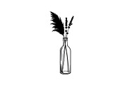 Pampas Grass Bottle Vase Bundle, an Illustration by Gaye Art (Thumbnail 22 of 31)