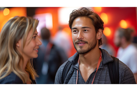 At a business conference, a diverse, a Business Photo by ZinetroN