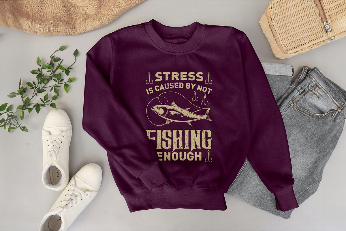 Fisherman Sublimation Digital Shirt, a Graphic by Vector Portal (Photo 5 of 5)