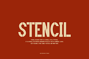 Stencil Bickors Font, a Sans Serif Font by QR Design Studio (Thumbnail 2 of 7)
