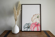 Watercolor Fall Pumpkin Clipart, a Decorative Illustration by YuliyaArtGarden (Thumbnail 3 of 5)