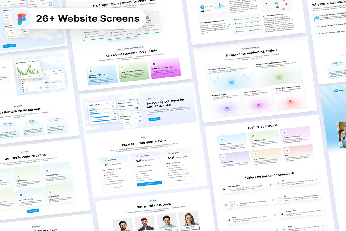 HRProject Management Website Web App, an UI Kit Template by Lumina_ui_ux202 (Photo 6 of 7)