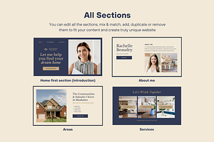 Real Estate Canva Website Template