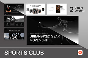 Sports Club PowerPoint, a Presentation Template by Antstheme