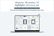 Podcast Canva Instagram templates, a Social Media Template by Cate Creates (Thumbnail 2 of 10)