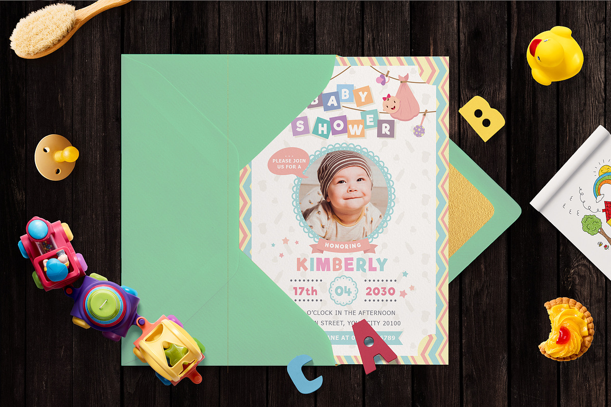 BABY SHOWER INVITATION, an Invitation Template by Totem Invitation House (Photo 3 of 6)