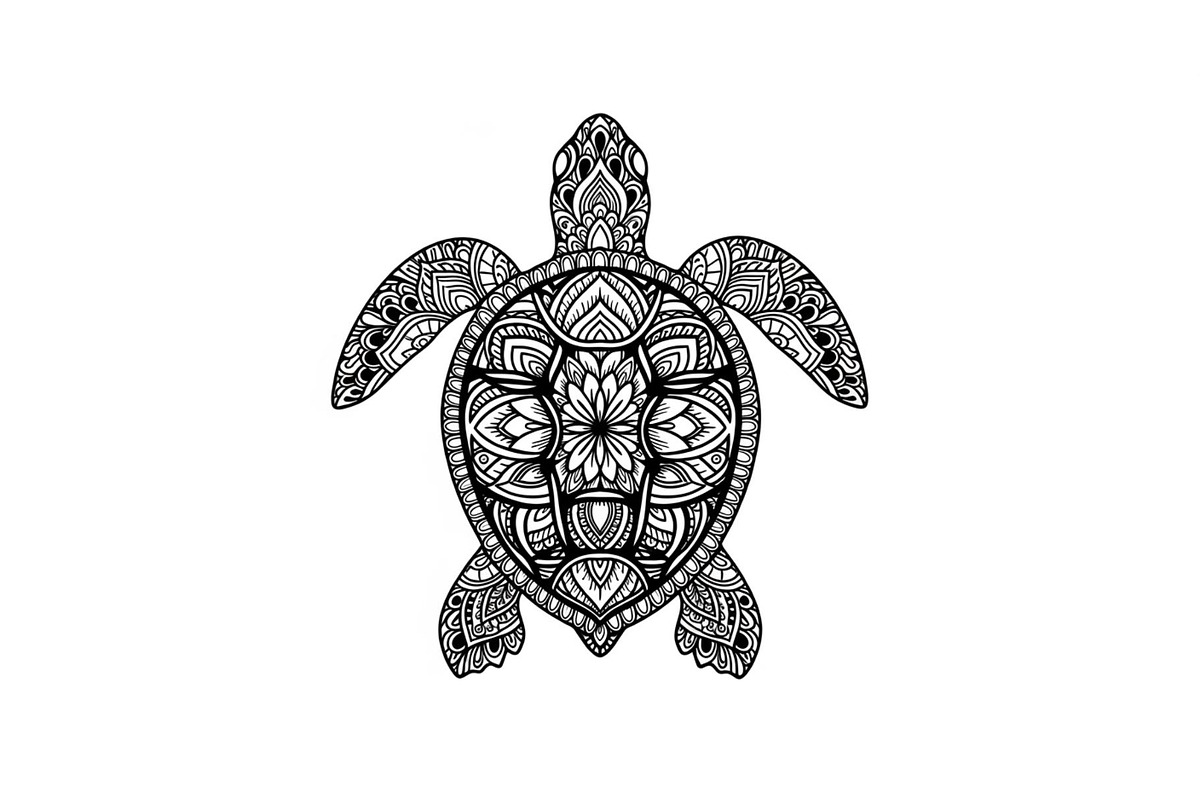Mandala Sea Turtle SVG Bundle, an Illustration by yasushie (Photo 15 of 31)