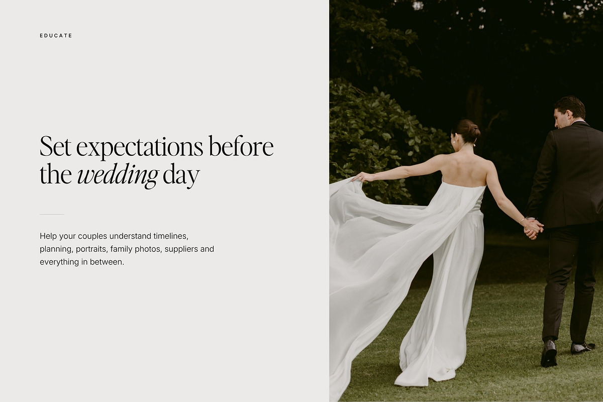 Wedding Photographer Welcome Guide, a Presentation Template by Adam and Grace (Photo 19 of 25)