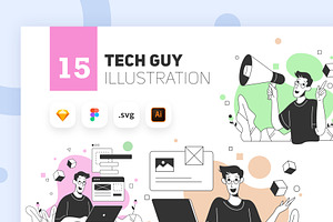 Tech Guy Illustration Kit