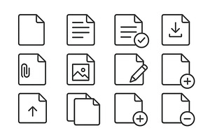 Vector illustration of document, an Object Illustration by ZinetroN