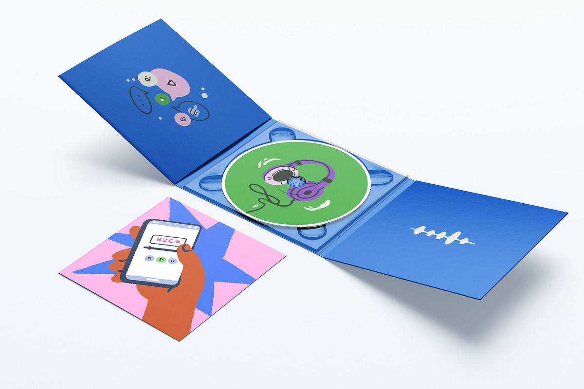 Podcast cover designs, streaming set, an Object Illustration by Good Studio (Photo 7 of 10)