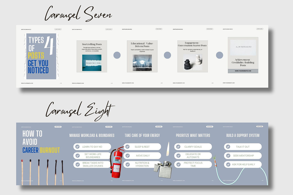 Linkedin Instagram Carousel Template preview 7