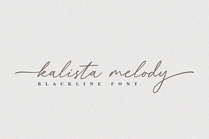 Blackline - Script Font With Swash